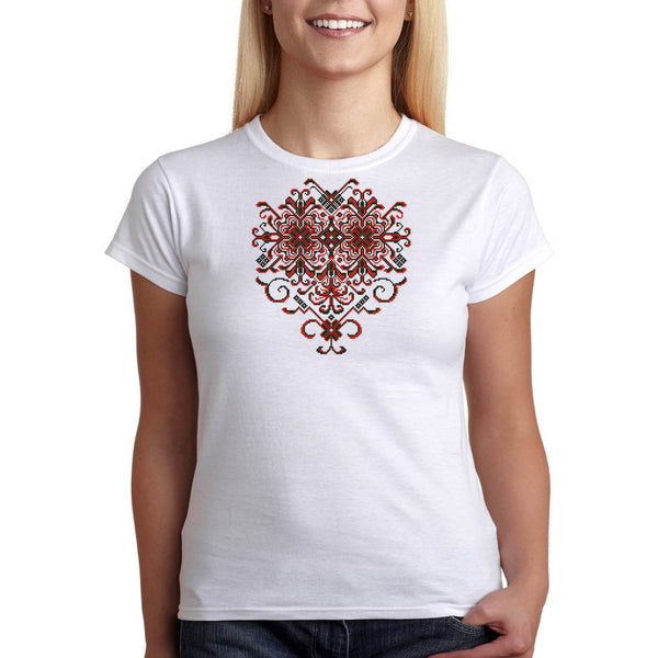 Тениски с народни шевиции мотиви, дамска риза