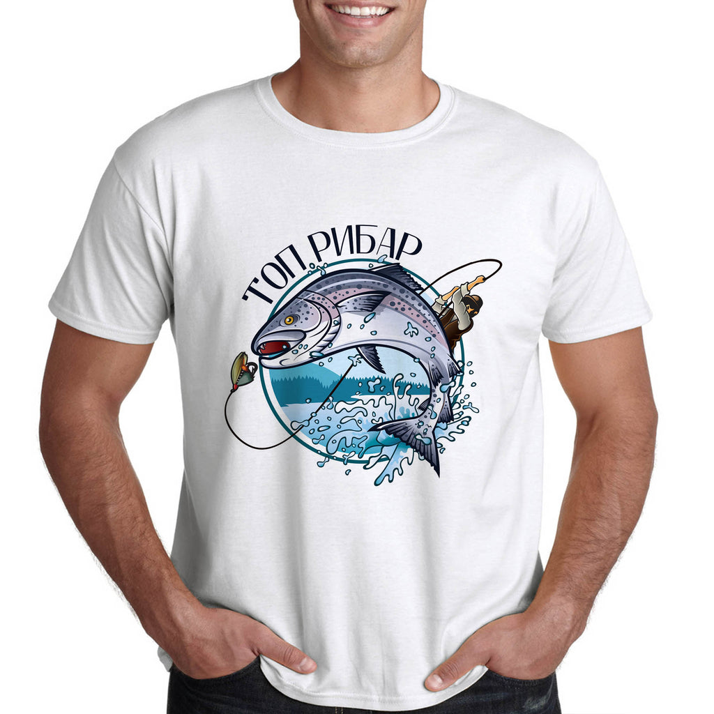 Тениска за риболов, риболовно облекло "ТОП РИБАР"