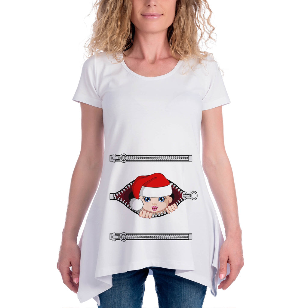 Коледна Блуза за Бременни "Коледно бебе"  Блуза Подарък - Printo.bg