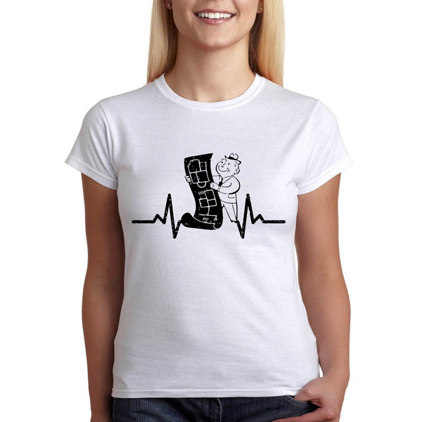 kardiograma na arhitekt тениска за архитект