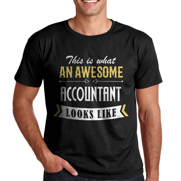 Тениски с професии - Подарък за счетоводител Така изглежда страхотния счетоводител
