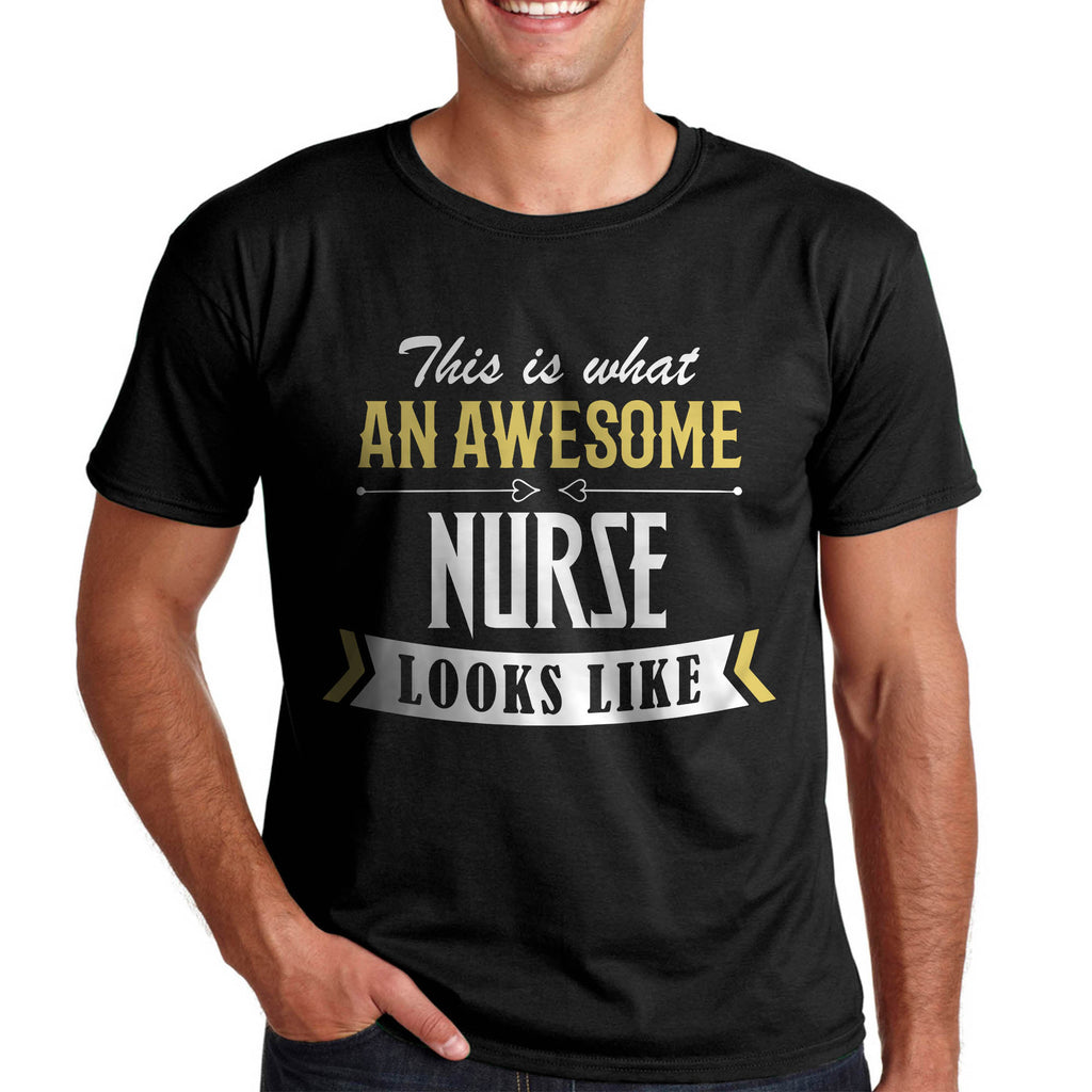 Подарък за медицинска сестра забавна тениска - Така изглежда страхотния медицинска сестра