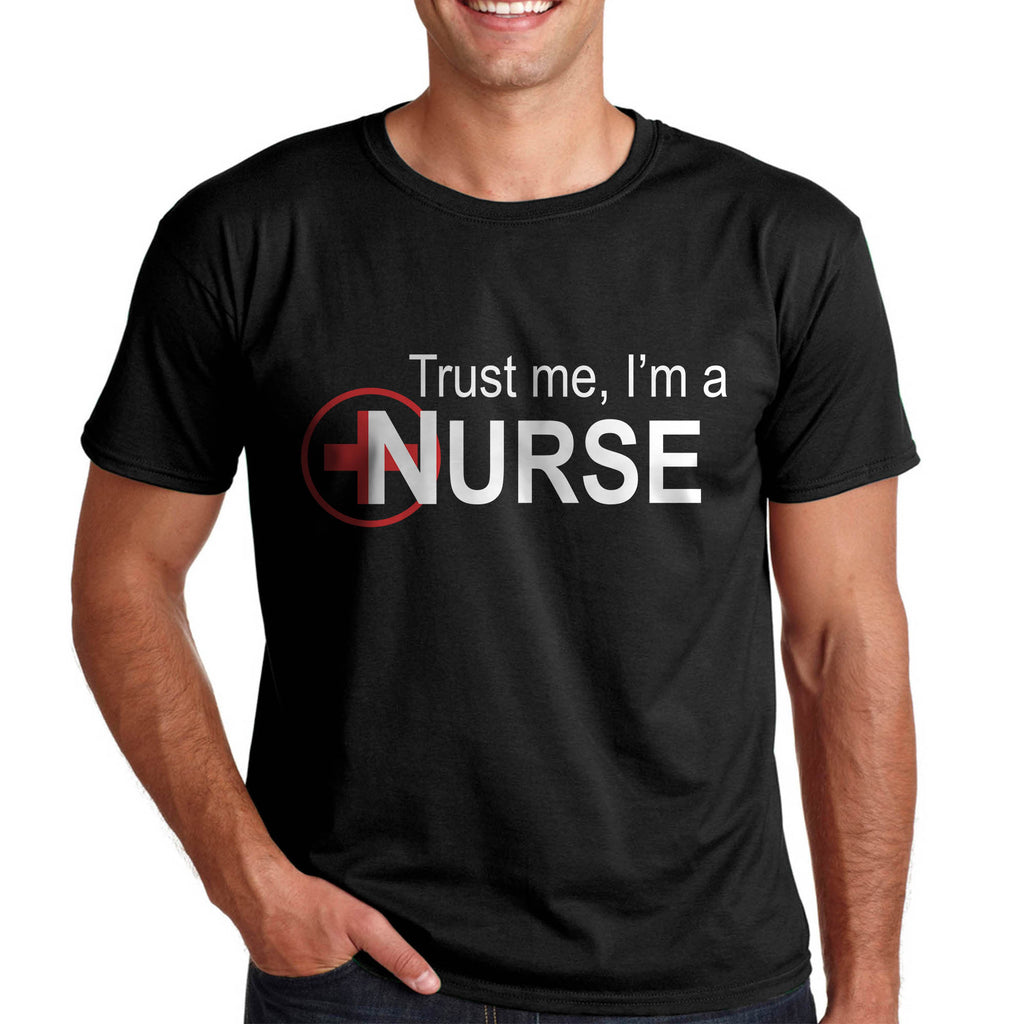 Тениска за медицинска сестра - Повярвай ми аз съм медицинска сестра - Забавни тениски с професии