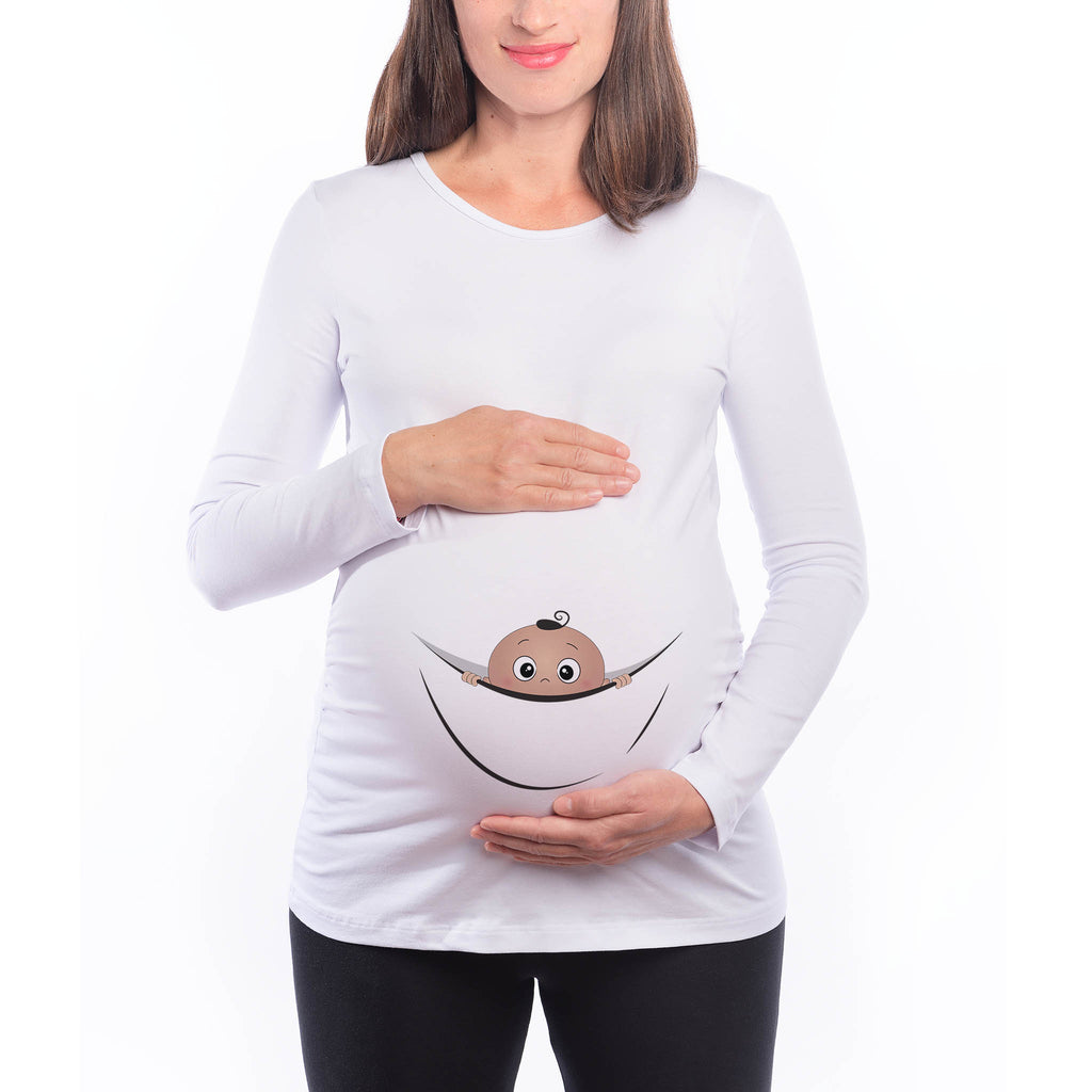 Дрехи за Бременни Мама Кенгуру Подарък Бременна с момче