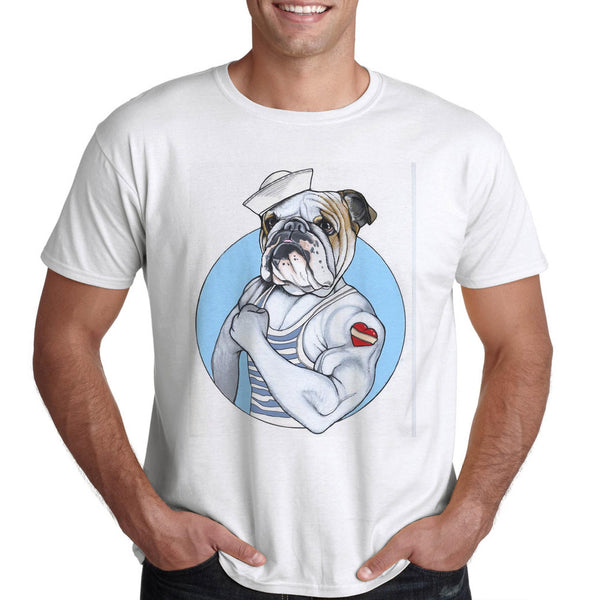готина тениска подарък за фен на булдог кучета за него