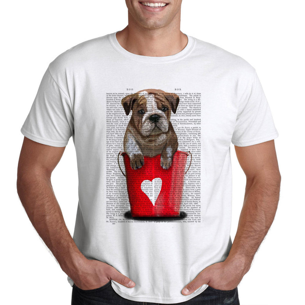 Най-сладкото куче - булдог, тениска за подарък мъжка