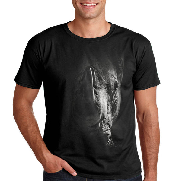 Дамска и мъжка тениска Носорог модерни тениски 3D щампи