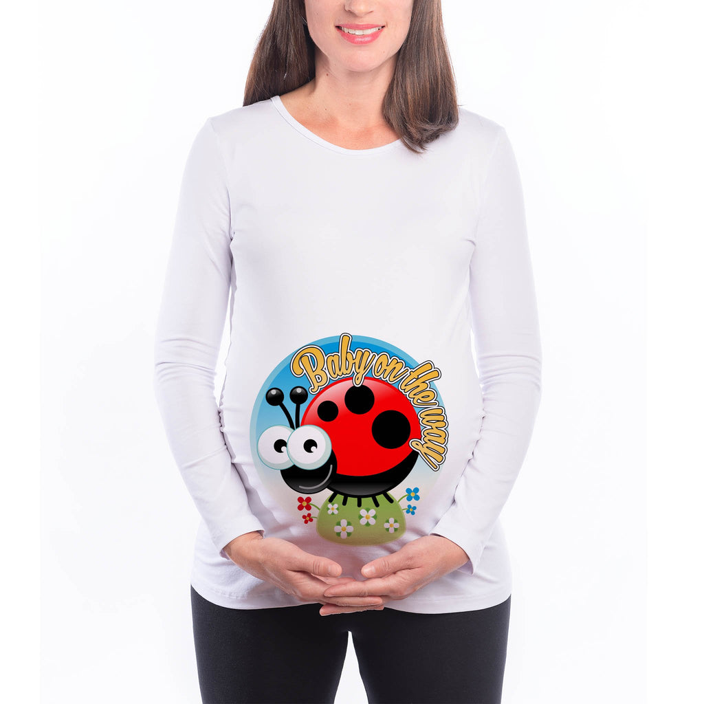 Туника за Бременни  "Baby On The Way" Дрехи за Бременна Подарък - Printo.bg