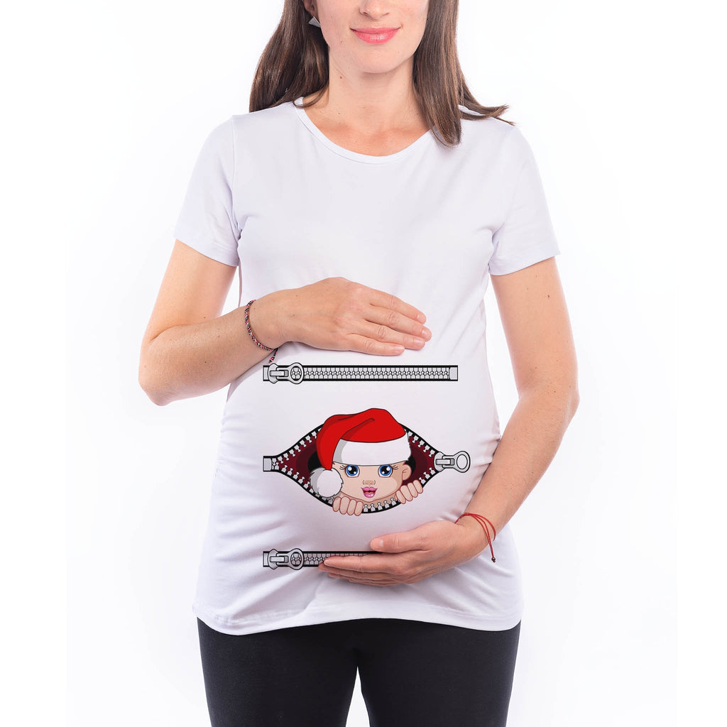 Коледна Блуза за Бременни "Коледно бебе"  Блуза Подарък - Printo.bg