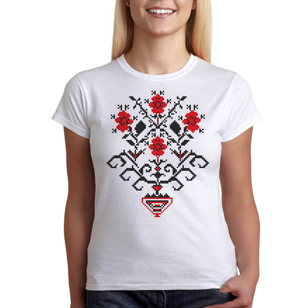 Тениски с фолклорни мотиви и шевици, дамска