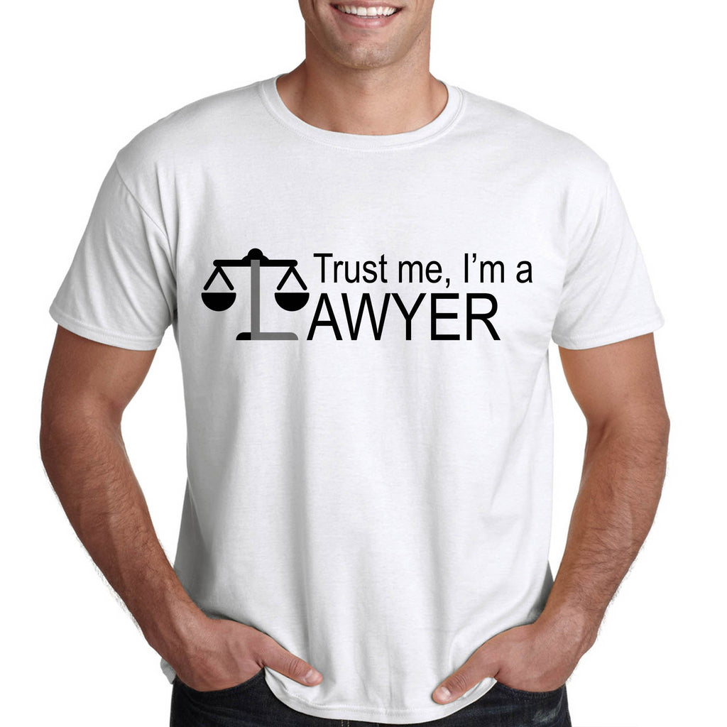 Повярвай ми аз съм адвокат - тениска за адвокат - Printo.bg