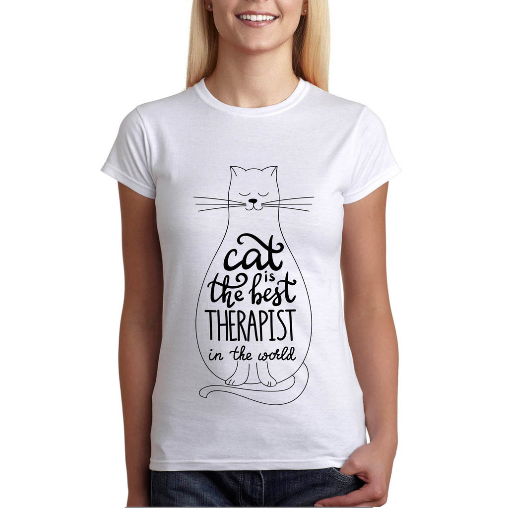 Cat Is The Best Therapist In The World - Printo.bg