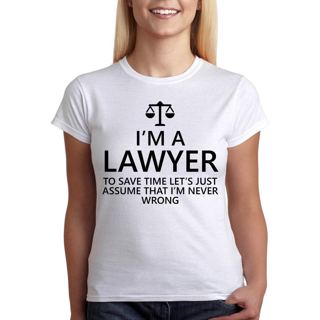 Адвокатът винаги е прав - подарък за адвокат забавна тениска - Printo.bg