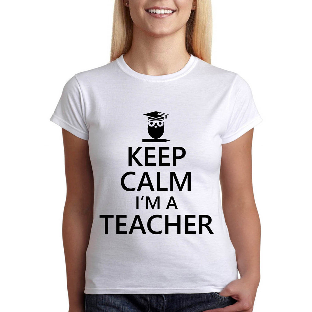 Keep Calm - тениска подарък за учител - Printo.bg