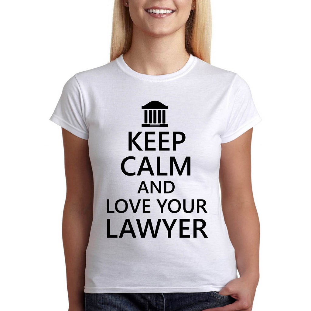 Keep Calm - и обичай адвоката си - тениска подарък за адвокат