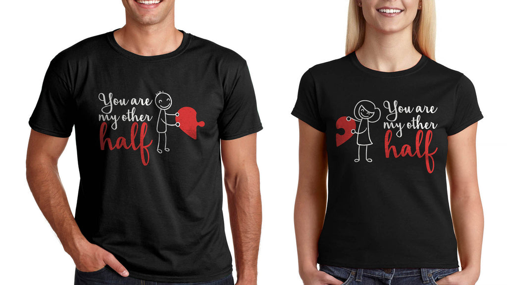 Тениски за Двама Комплект за св Валентин "My Other Half"