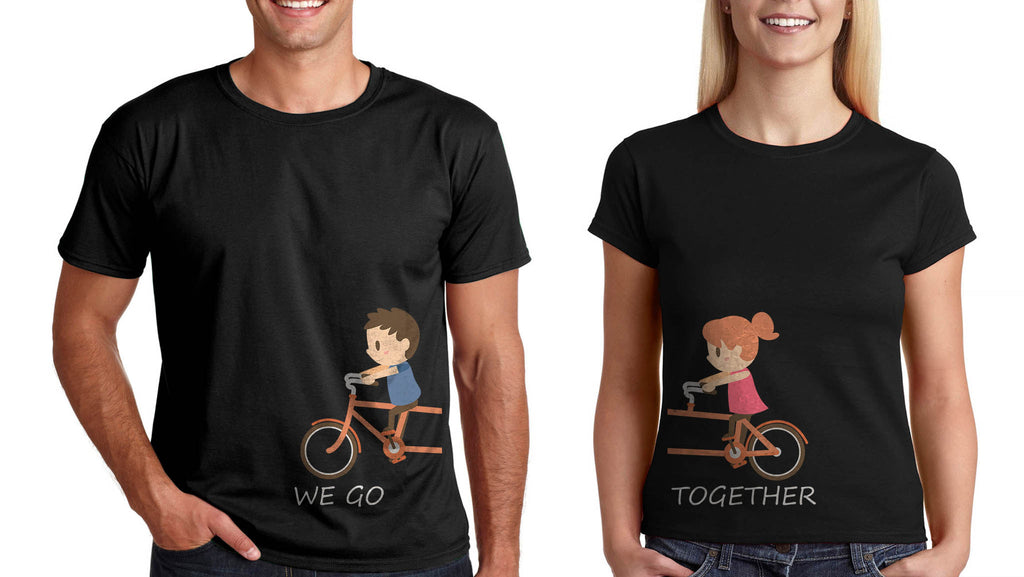Тениски за Двама Подарък за св Валентин "We Go Together"