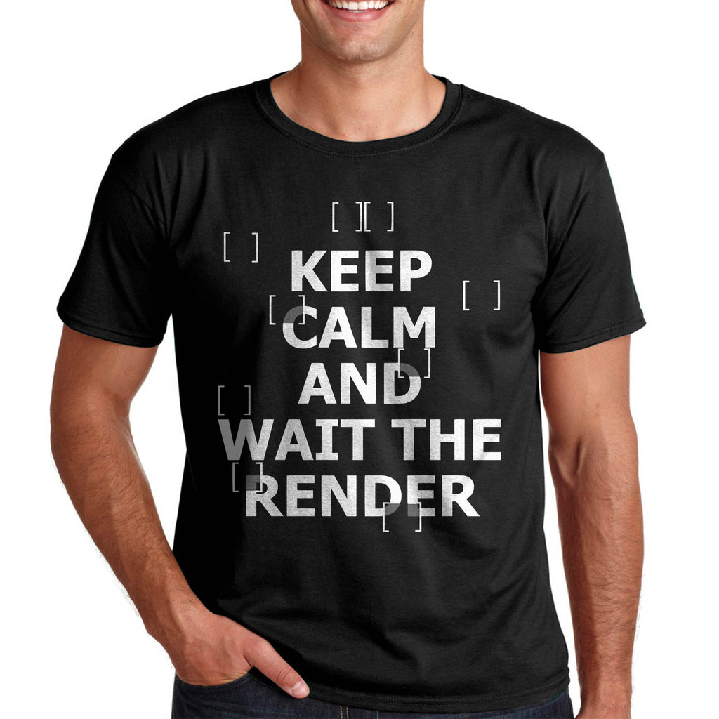 Keep Calm и чакай рендър подарък тениска за архитект