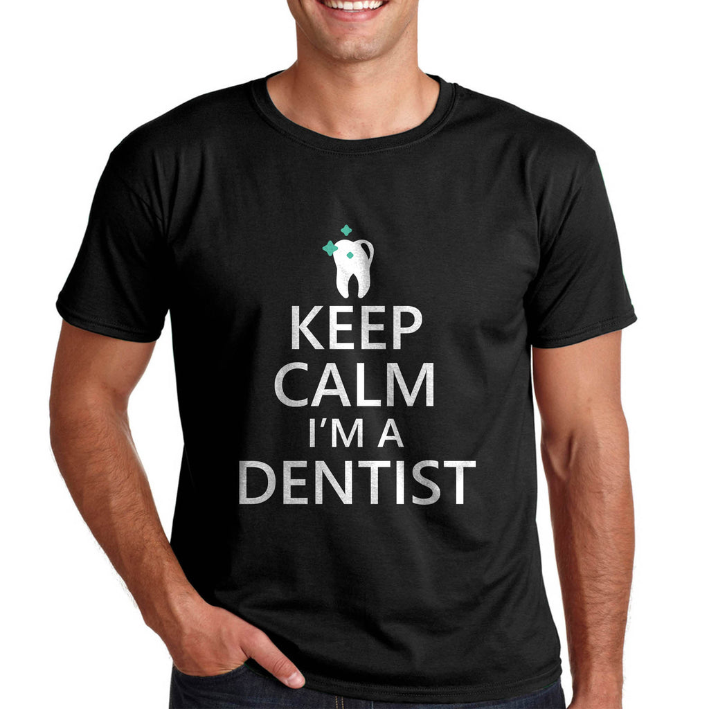 Keep Calm - тениска подарък за зъболекар