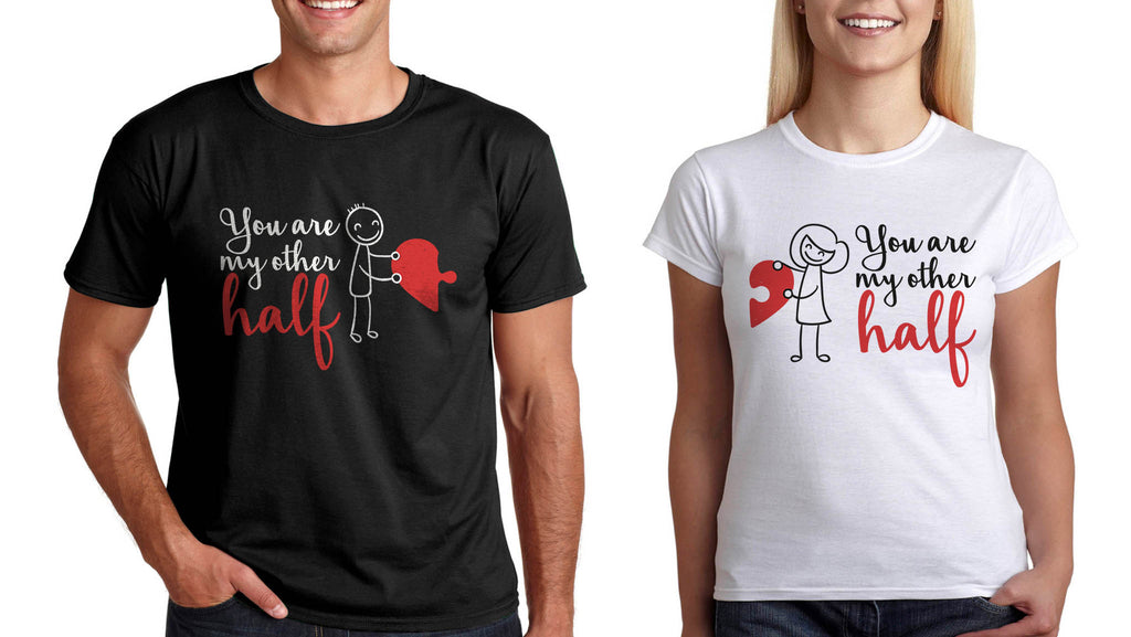 Тениски за Двама Комплект за св Валентин "My Other Half"