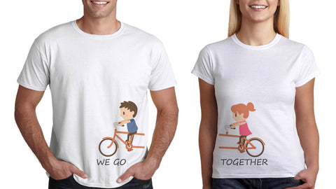 Тениски за Двама Подарък за св Валентин "We Go Together" - Printo.bg