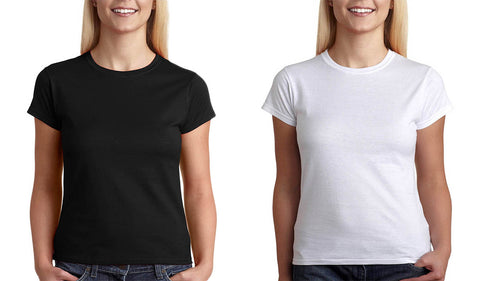 Бяла или черна изчистена тениска от 100% памук - Printo.bg