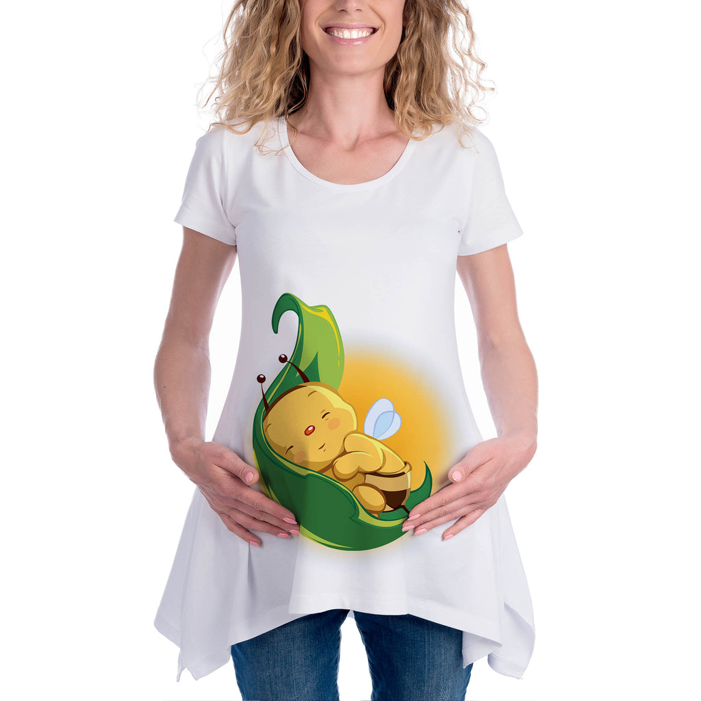 Тениска за Бременни Дрехи за бременни Уникален Подарък - Сладка Пчеличка