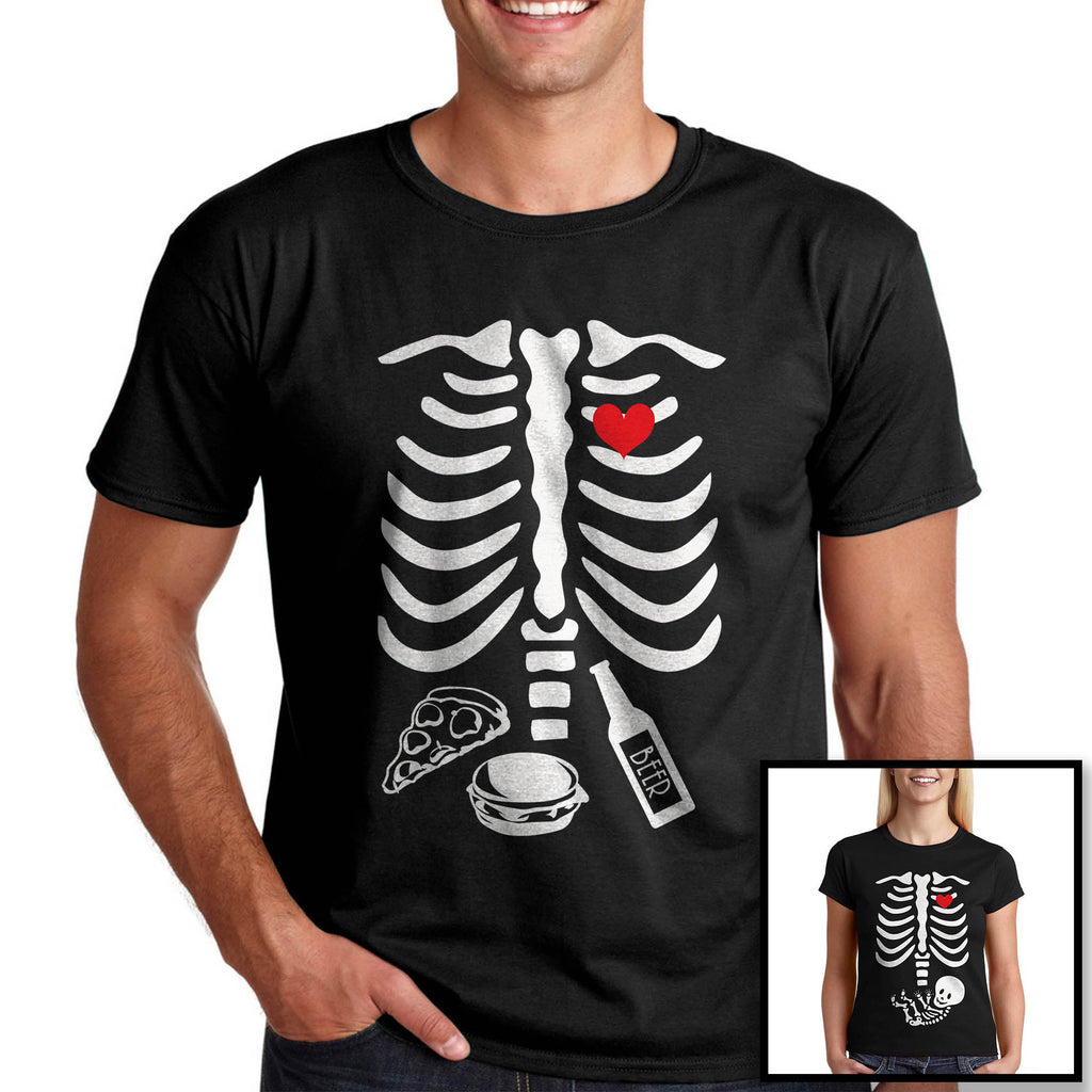 Тениска 100% памук - "Скелет" - Printo.bg