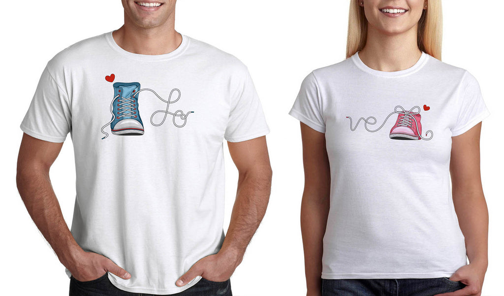 Тениски за Двойки Подарък за св Валентин - Комплект за влюбени двойки