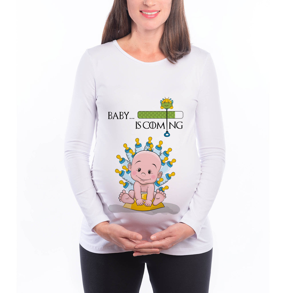 Тениска за Бременни "Игра на тронове" Дрехи за бременни - Printo.bg