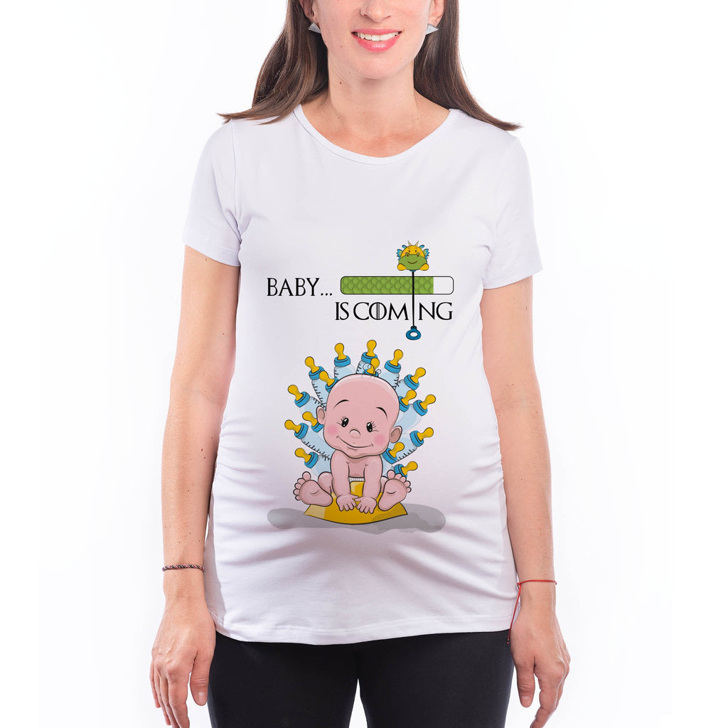 Тениска за Бременни "Игра на тронове" Дрехи за бременни - Printo.bg