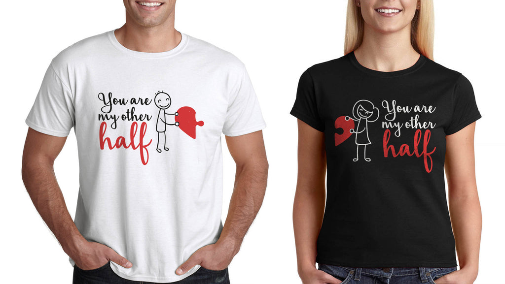 Тениски за Двама Комплект за св Валентин "My Other Half"